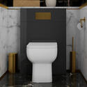 Room Scene Front View of the Jivana Grey Toilet WC Unit with Concealed Cistern