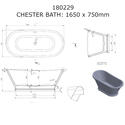 Extra Product Image For Chester Freestanding Traditional Bath 1