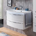 Angled View of S7045 Vanity Unit in White