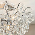 Decorative Flush Ceiling Light: 4 Bulb