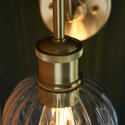 Glass Wall Light: 1 Bulb
