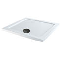 Stone Resin Square Tray 800 x 800 with Optional Black Waste