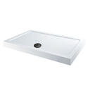 Stone Resin Rectangular Easy Plumb Tray 1600, 1700, 1800 with Optional Black Waste