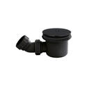 Offset Quadrant 1000mm Shower Tray RH with Black Waste