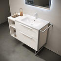 baden haus urban 900 brushed white vanity unit with side storage