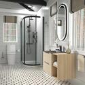 alani black offset shower suite 900 vanity unit