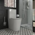 alani chrome offset shower suite 600 black basin unit