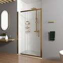 odessa gold recess 1200 slider shower door