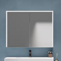 premium 900 wall hung sink with optional petrol blue wall drawer unit