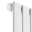 padish vertical single white designer radiator