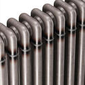 faye 3 column horizontal raw metal designer radiator