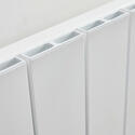 barkah white aluminium vertical radiator