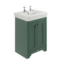 bayswater victrion 640 forest green vanity unit with marble top