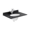 Image for Bayswater Victrion 600 Forest Green Vanity Unit with Marble Top