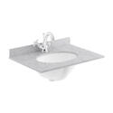 Image for Bayswater Victrion 600 Nimbus White Vanity Unit with Marble Top
