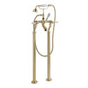 bayswater victrion brushed gold lever deck mounted bath shower mixer tap