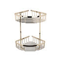 bayswater victrion gold double corner shower basket