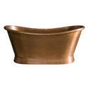 bc designs 1500 copper boat bath with inner antique copper & outer antique copper