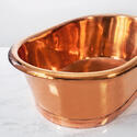 bc designs copper countertop basin 530mm with inner copper & outer copper