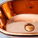 bc designs copper countertop basin 530mm with inner copper & outer copper