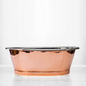 bc designs copper countertop basin 530mm with inner nickel & outer copper