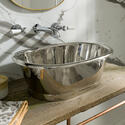 bc designs copper countertop basin 530mm with inner nickel & outer nickel