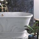 bc designs bampton marble freestanding bath 1555 x 740mm