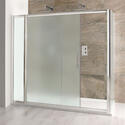 volente sliding shower enclosure 2000mm frosted glass
