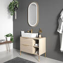 alani 900 oak vanity rectangular sink and shelves