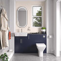 oliver 1300 navy blue fitted furniture chrome