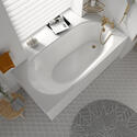 Tesla Small Bath Suite with Wall Hung Basin and Close Coupled Toilet and optional Gold Tap