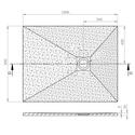 alan 1000 x 800 rectangular black slate tray 26mm