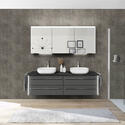 pelipal leonardo 1740mm double countertop basin vanity unit with worktop