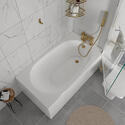 oliver white 1100 fitted furniture small bath suite gold handles