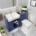oliver 1100 navy blue fitted furniture unit gold
