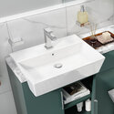 oliver green 1100 wide Toilet and Baisin fitted furniture unit chrome