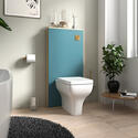 alani petrol blue back to wall floor toilet unit