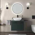 celeste green 600 wall hung countertop basin unit