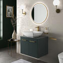 celeste green 600 wall hung countertop basin unit