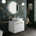 celeste white 600 wall hung vanity unit countertop basin
