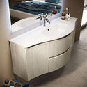 baden haus olimpio bleached oak 1380 wall vanity unit