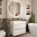 jasmine 700 white wall vanity unit with sink