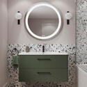 britton camberwell 1000mm green wall hung vanity unit