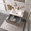 pemberton gold 600mm wall hung basin drawer unit