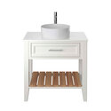 heritage broughton 800mm chantilly washstand vanity unit with round basin and choice of white or black worktop