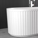 jasmine 1700 fluted white freestanding bath