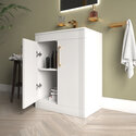 celeste matte white 600 floorstanding vanity unit with doors