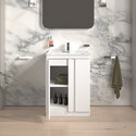 chester 600 white floorstanding vanity unit with sink