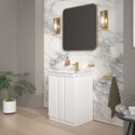 chester 600 white floorstanding vanity unit with sink