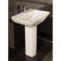 Summit Range Basin and Pedestal with Chrome mono Basin Tap and Basin Waste